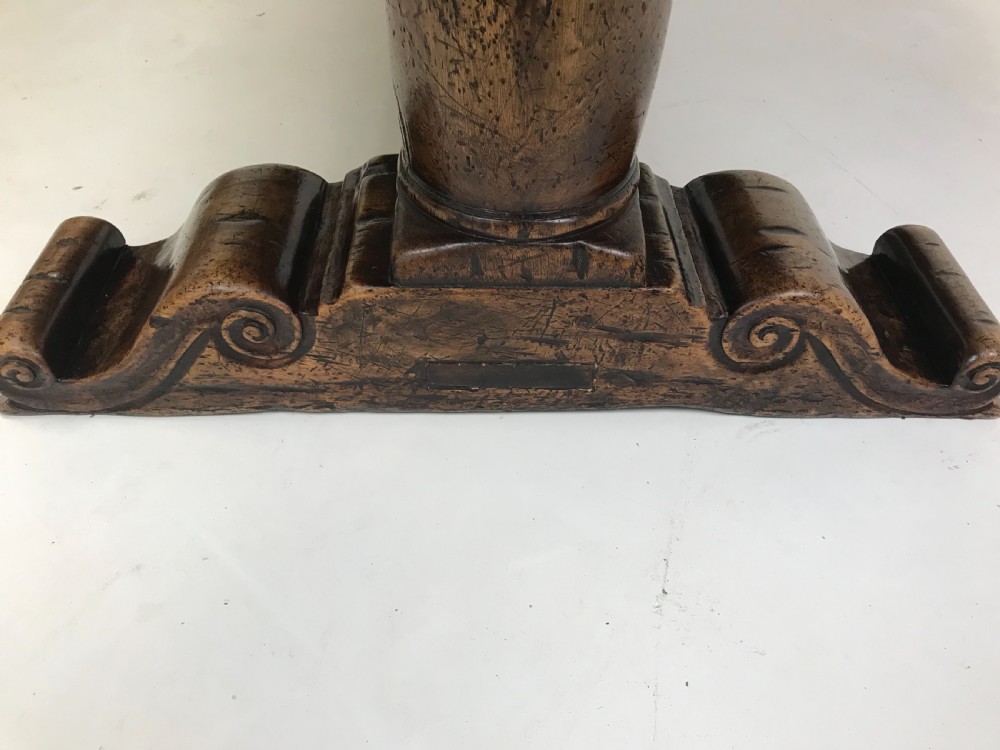 Walnut refectory table  View VIII