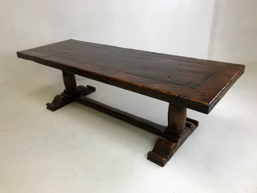 Walnut refectory table  View IX