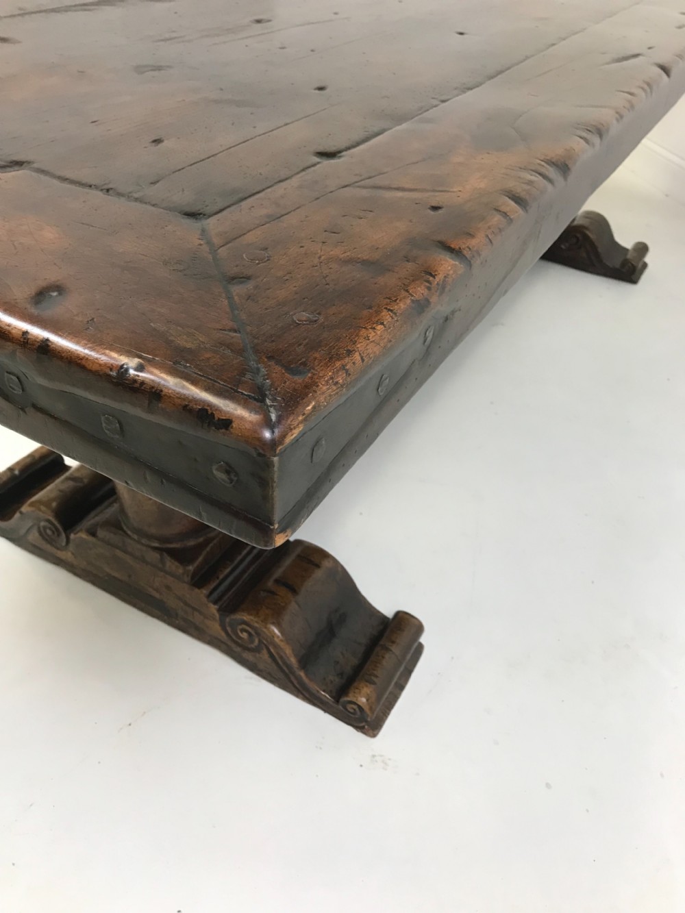 Walnut refectory table  View XIII