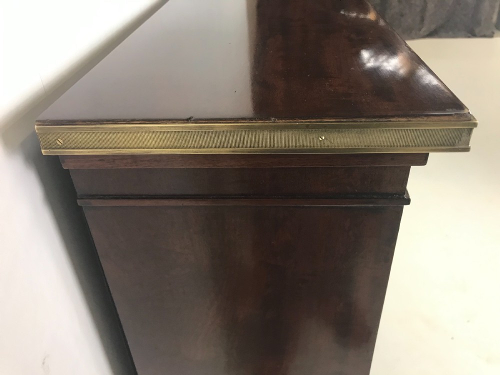 A Mahogany and brass open bookcase  View IV