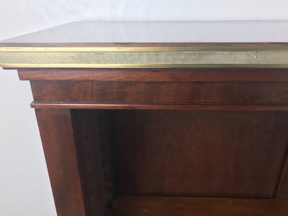 A Mahogany and brass open bookcase  View VII
