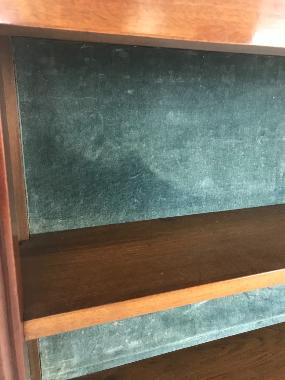 French mahogany and brass open bookcase  View VI