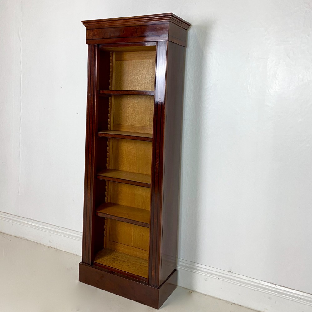 Mahogany and Walnut Open Bookcase  View IV
