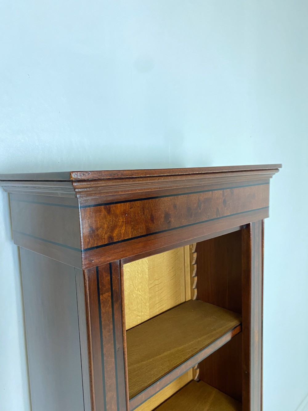 Mahogany and Walnut Open Bookcase  View VI