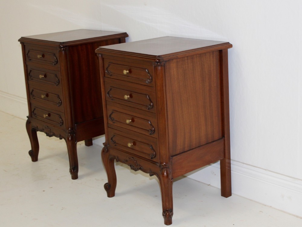 Pair of Mahogany Bedside Tables View III