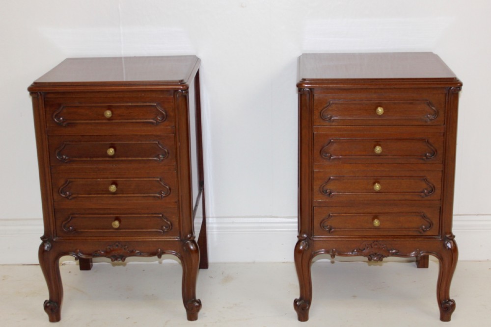 Pair of Mahogany Bedside Tables View IV