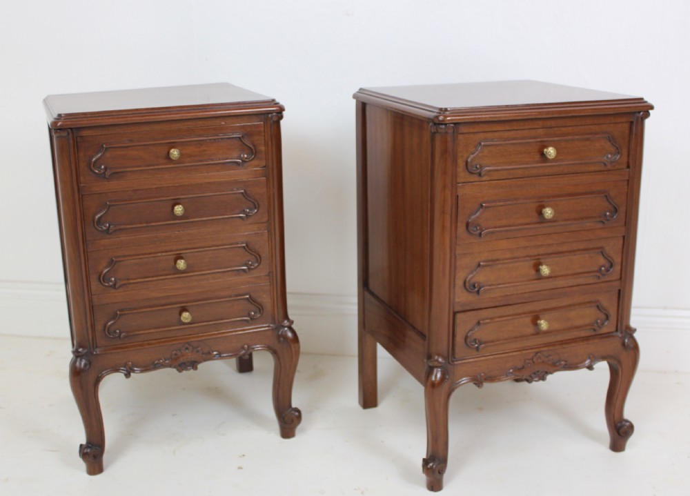 Pair of Mahogany Bedside Tables View XI
