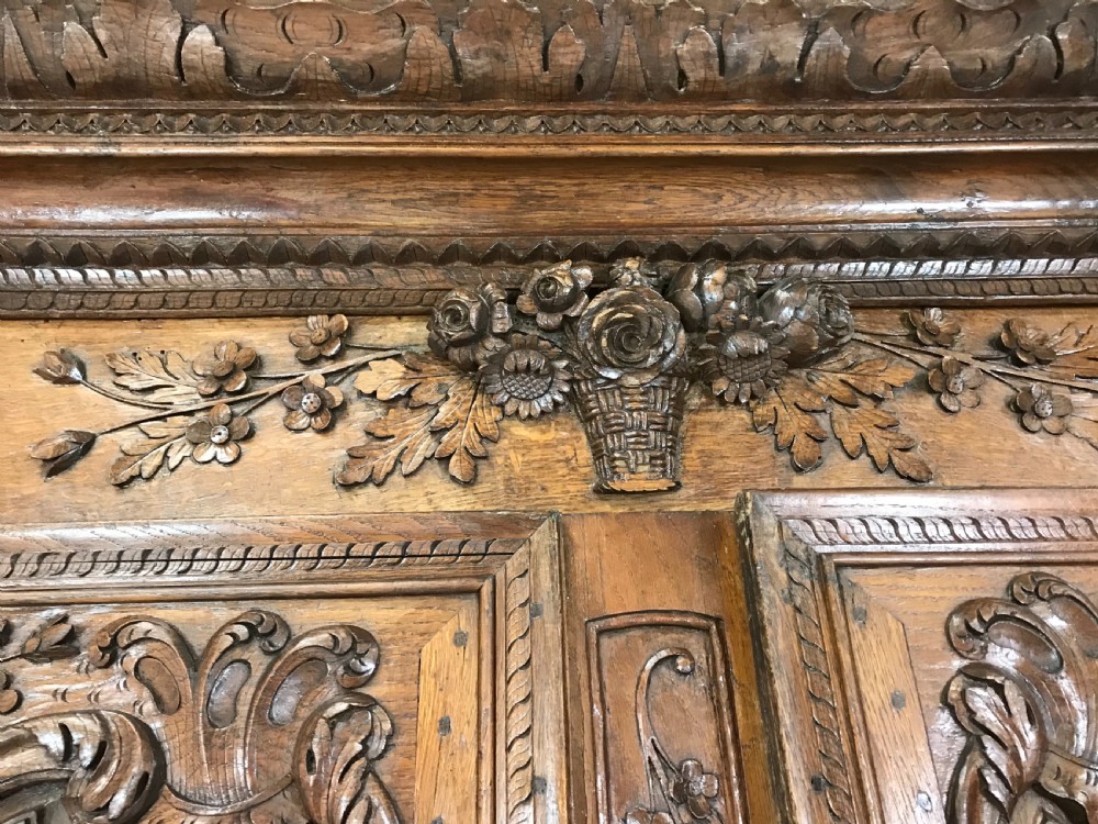 French antique wedding Armoire View II