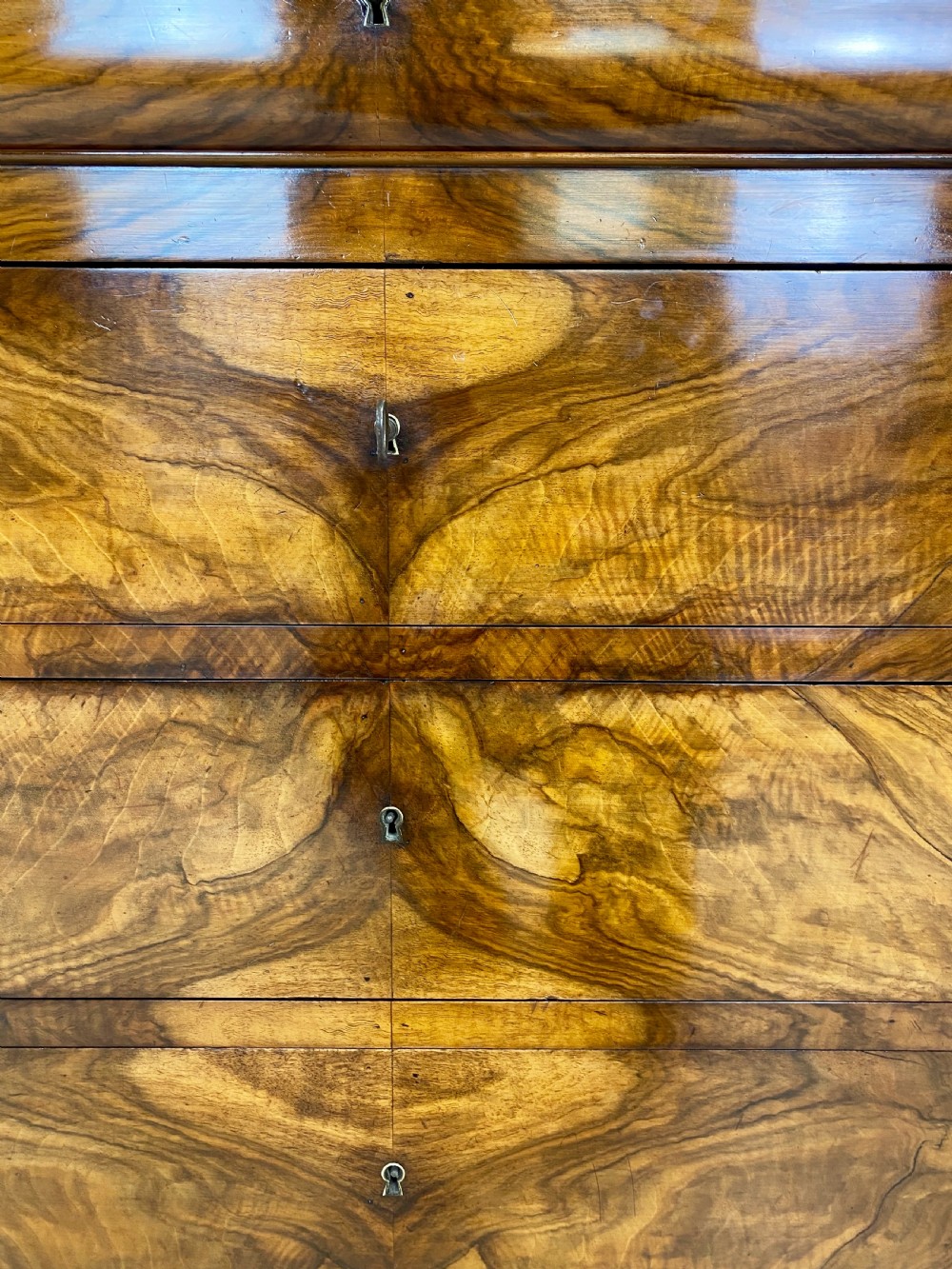 French Walnut Marble top Commode View VII