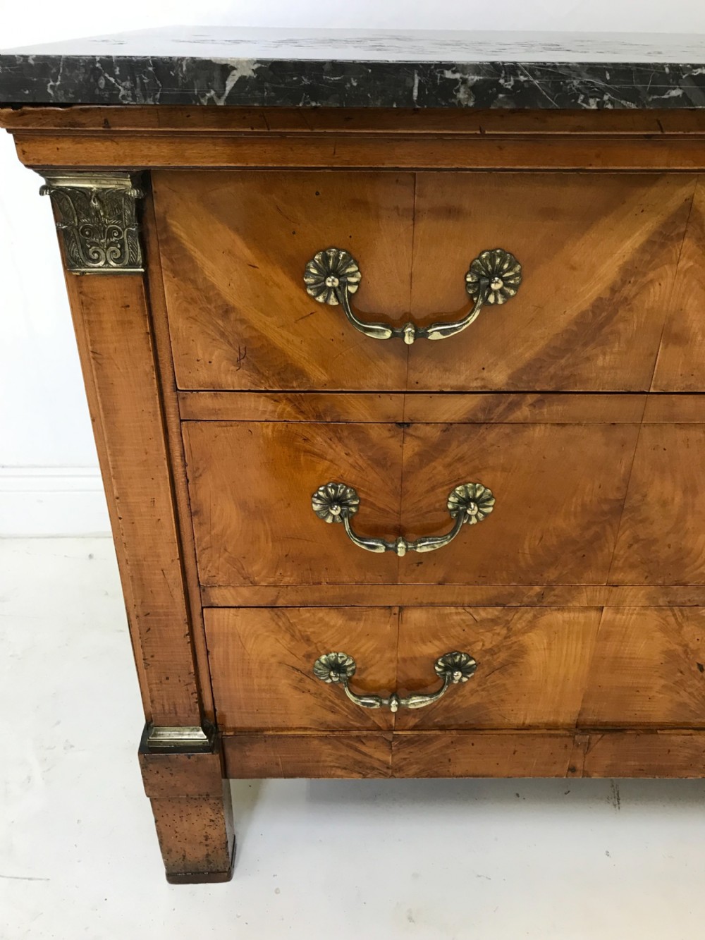 French Empire Walnut Commode View IX