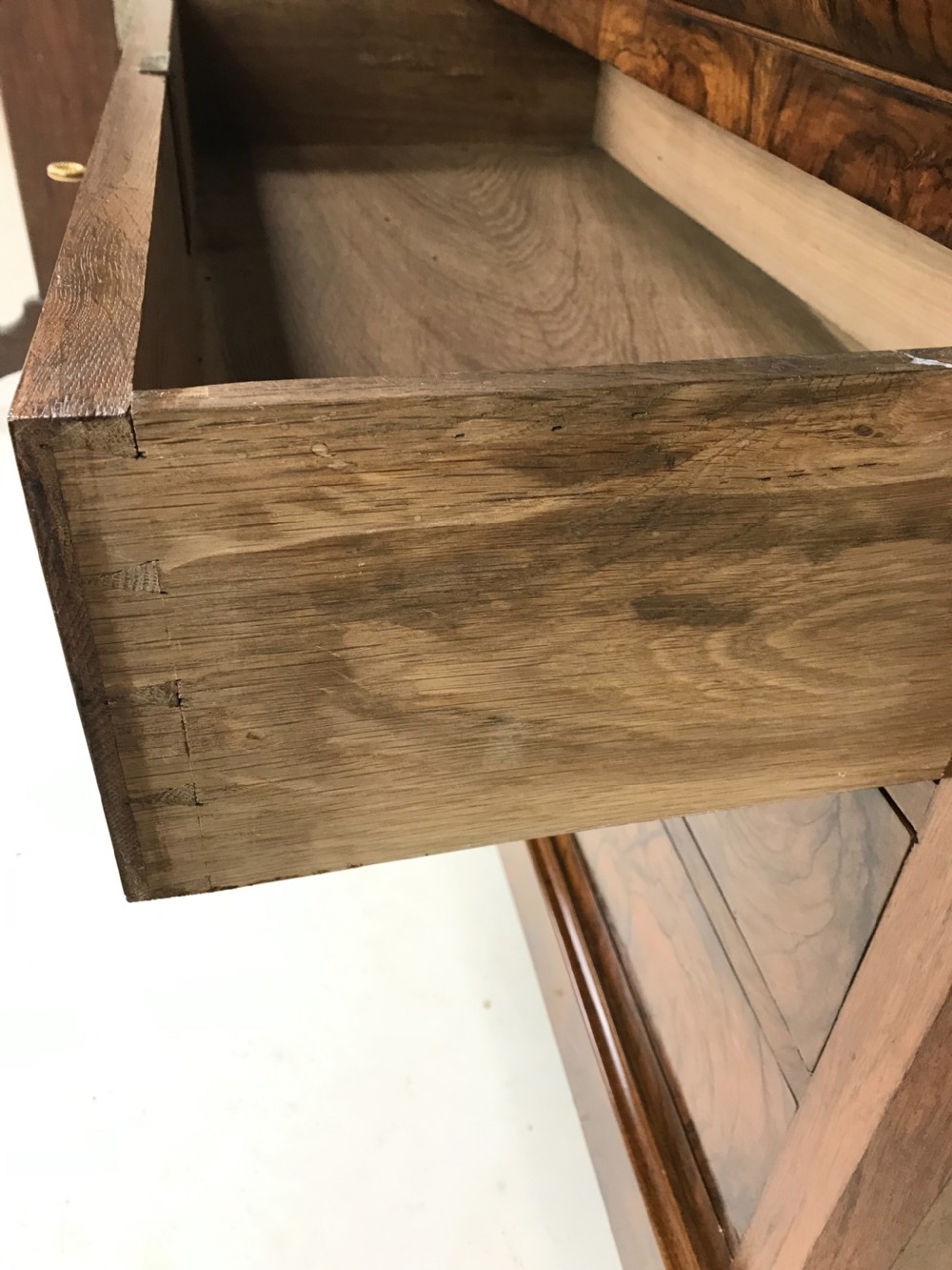 French Marble Top Commode In Walnut  View V