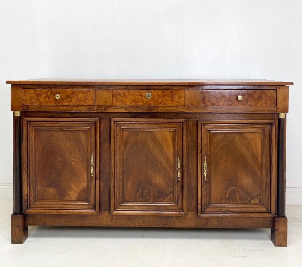18th Century French Walnut and Burr Elm Enfilarde  View IV
