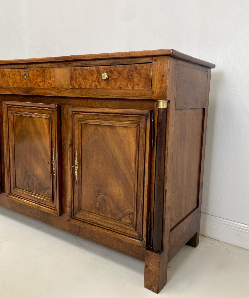 18th Century French Walnut and Burr Elm Enfilarde  View V