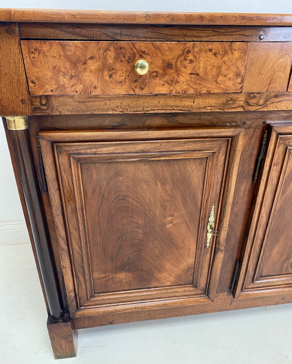 18th Century French Walnut and Burr Elm Enfilarde  View VII