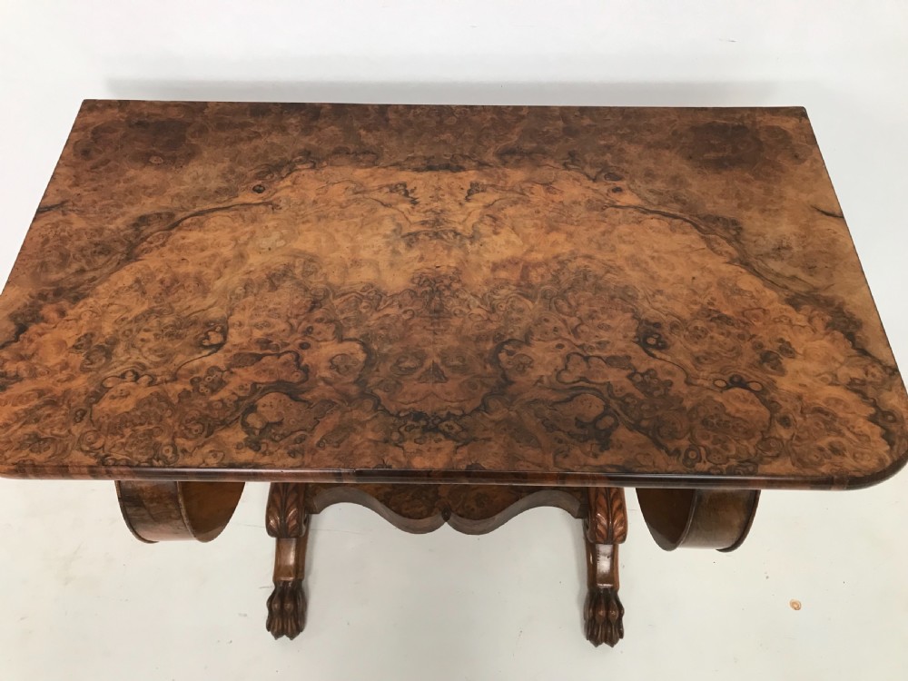 French Walnut Console Table  View II