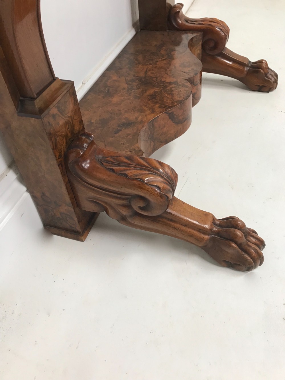 French Walnut Console Table  View IV