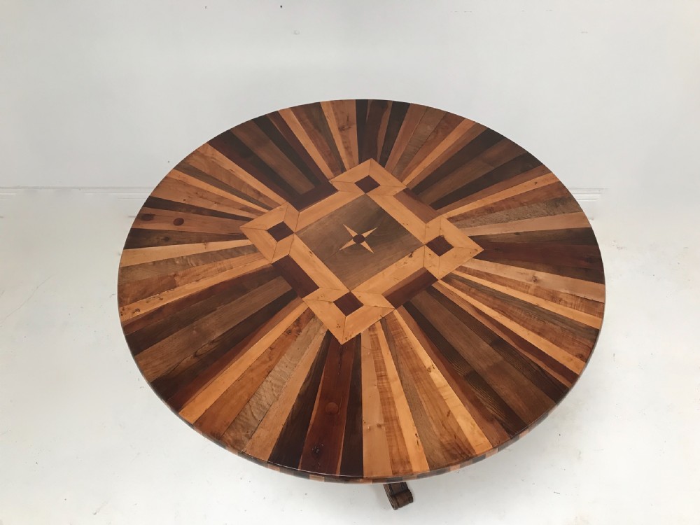 Center table with sample timber top 