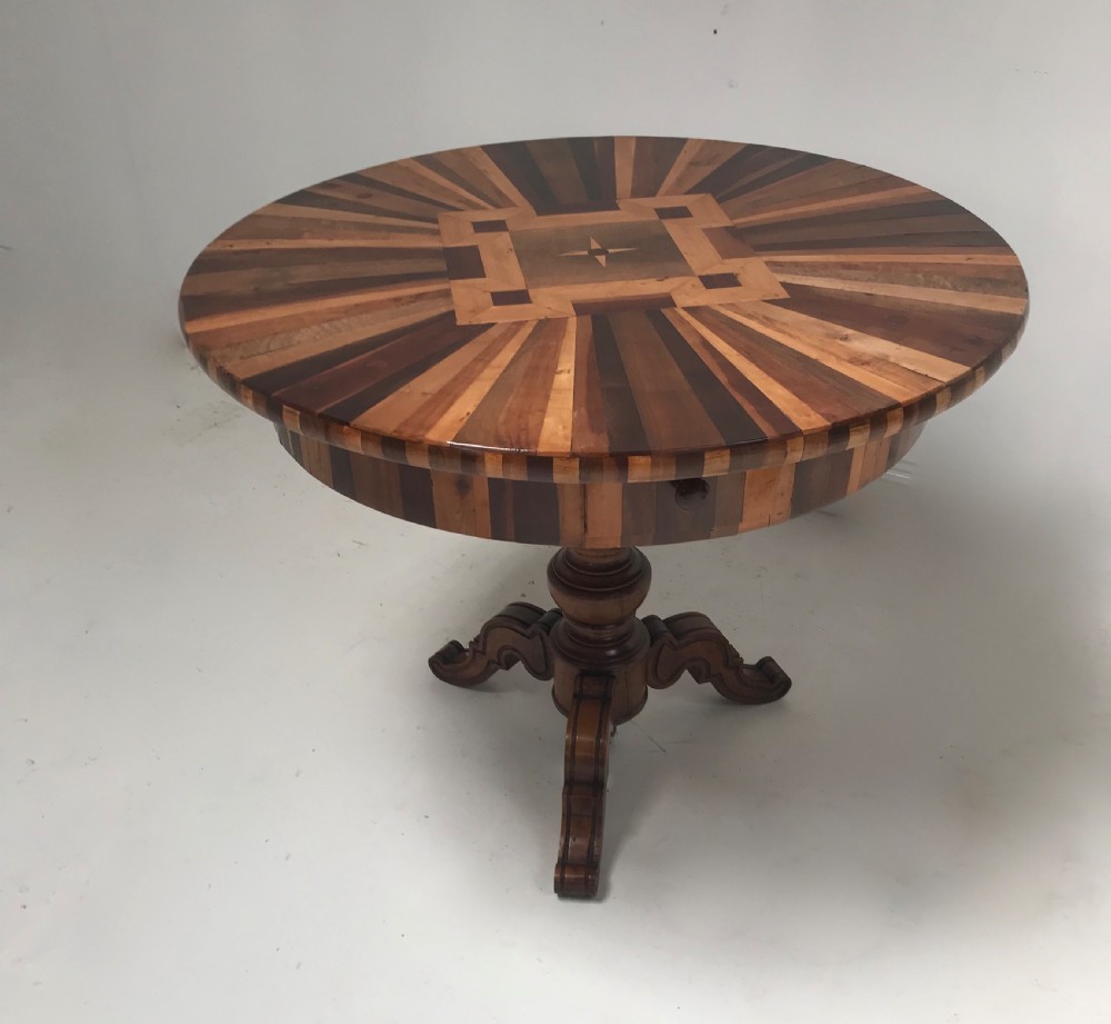 Center table with sample timber top  View II