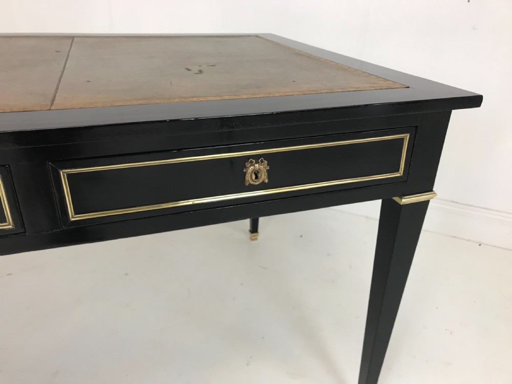 19th Cent Ebonized Writing table  View II