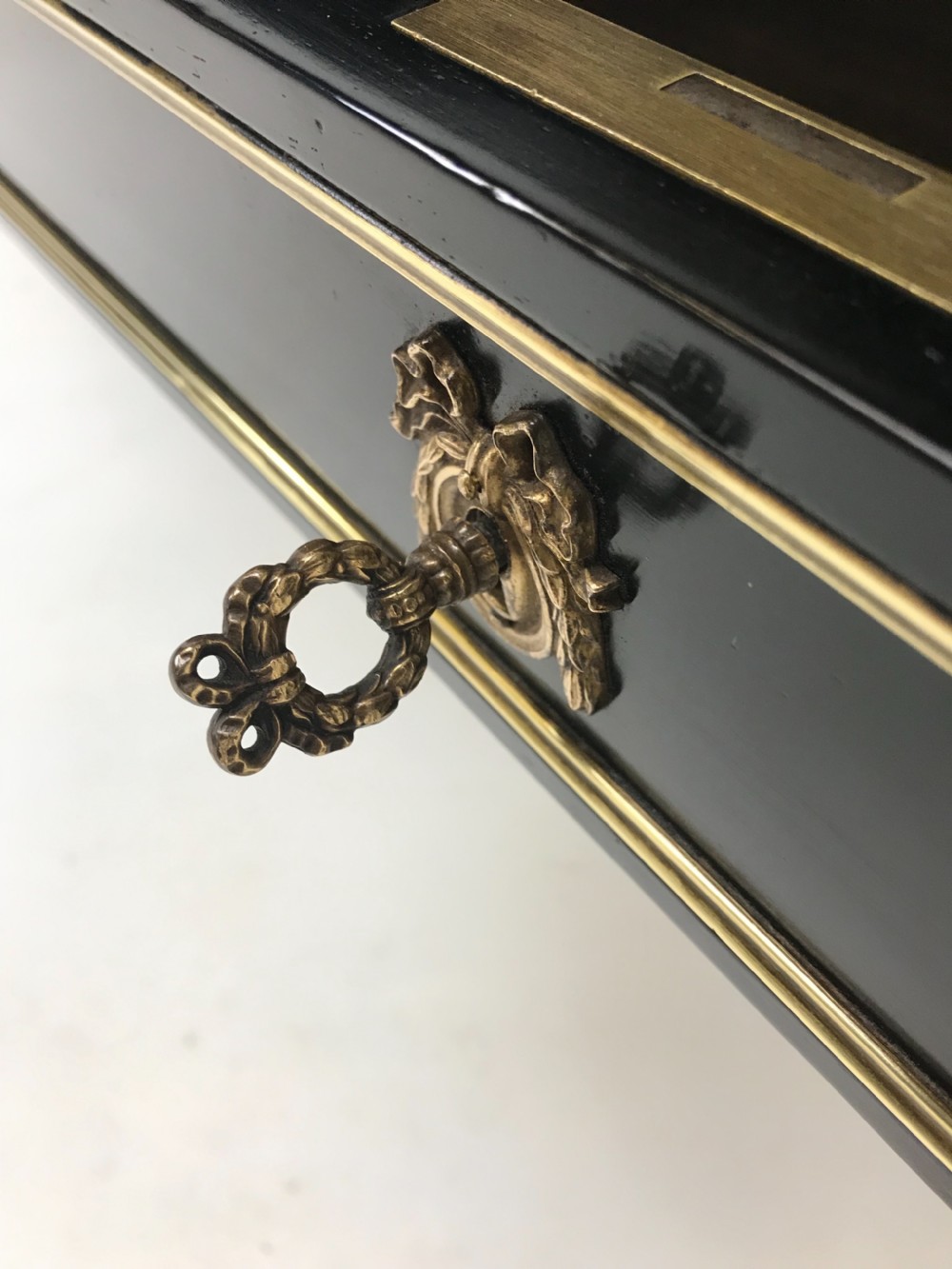 19th Cent Ebonized Writing table  View III