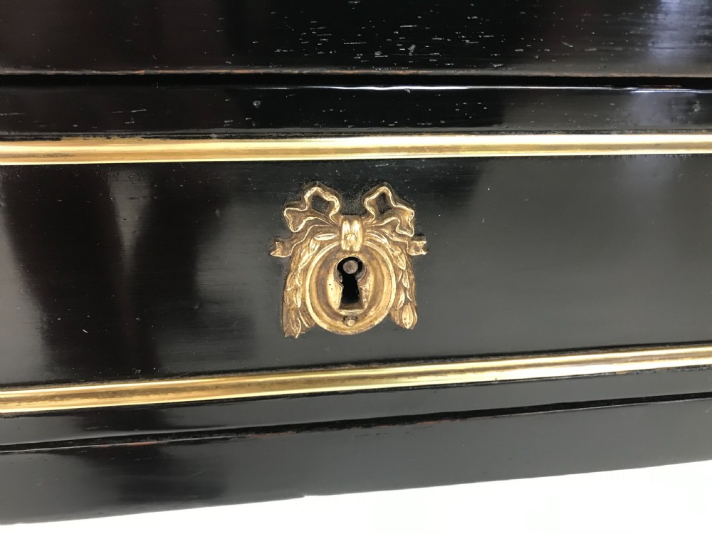 19th Cent Ebonized Writing table  View IV