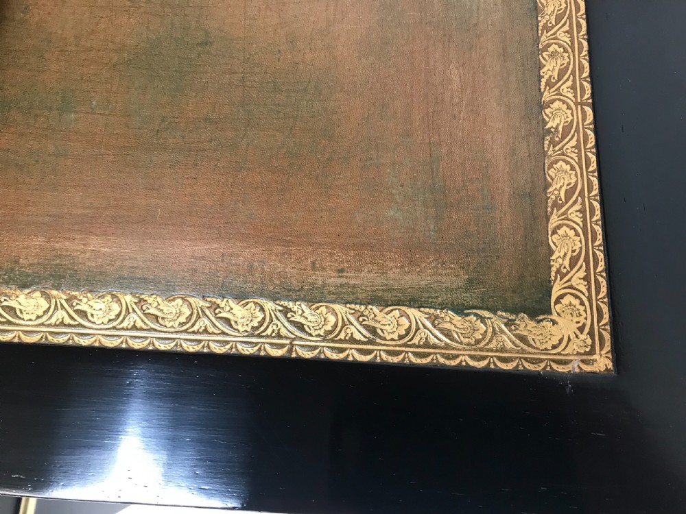 19th Cent Ebonized Writing table  View VIII