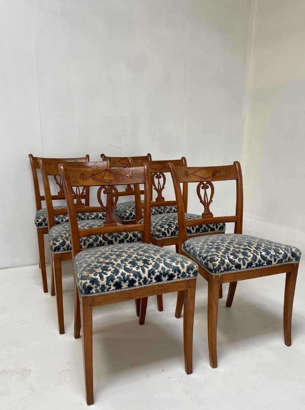 Set of 6 Sabre Legged Chairs View II