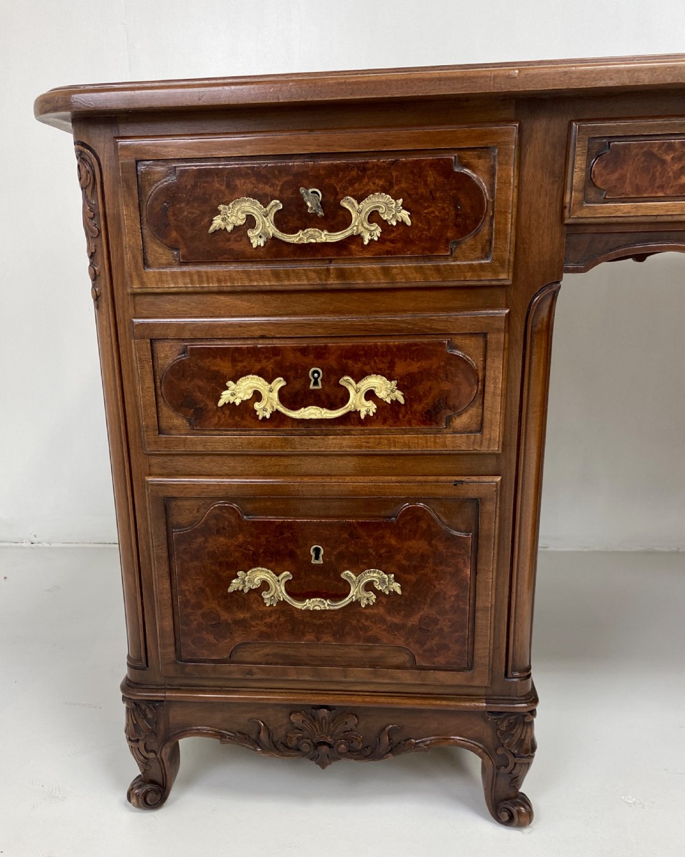 Walnut Pedestal Desk View VII