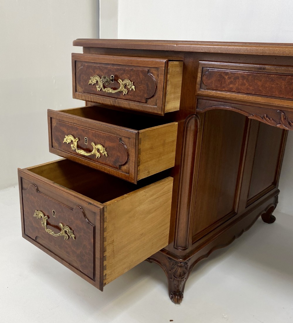 Walnut Pedestal Desk View VIII