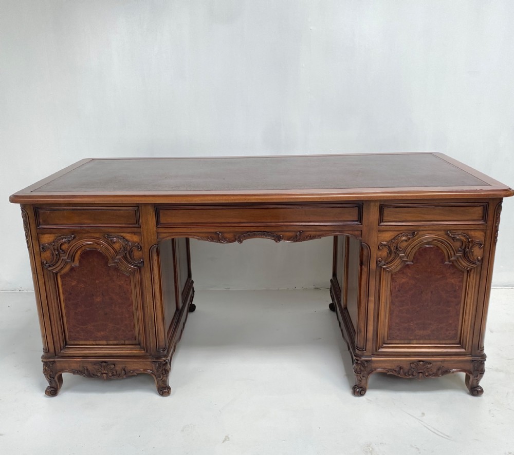 Walnut Pedestal Desk View XII