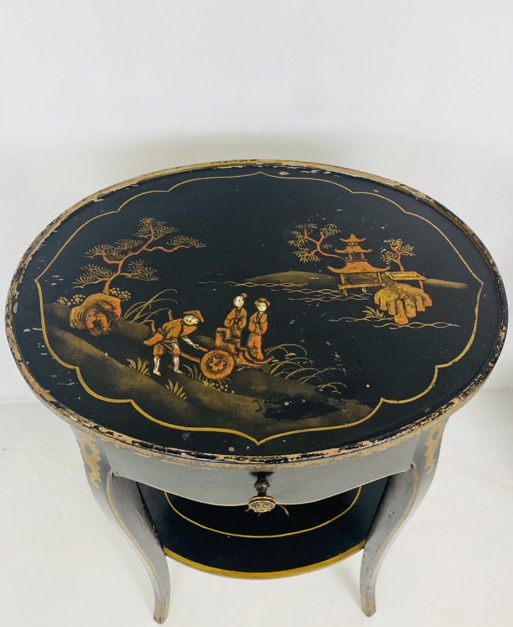 Pair of Chinoiserie Lamp Tables  View III