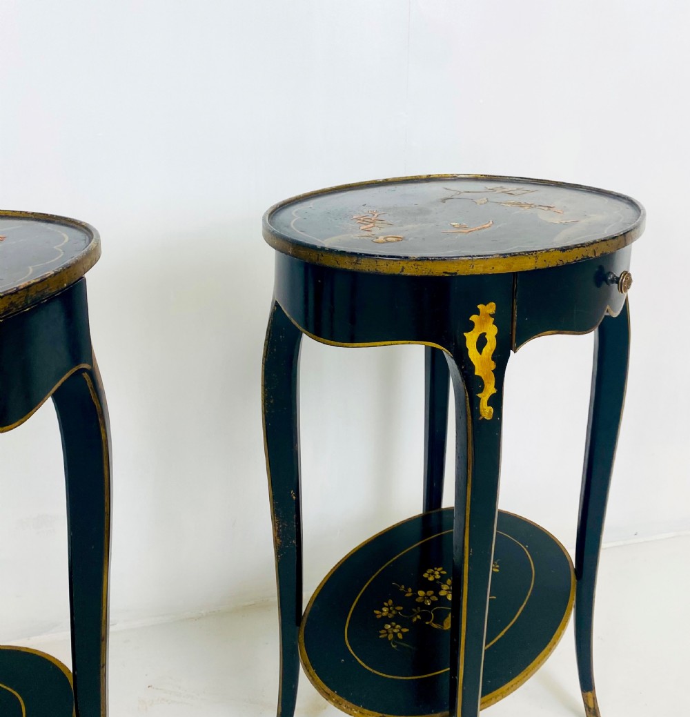 Pair of Chinoiserie Lamp Tables  View VII