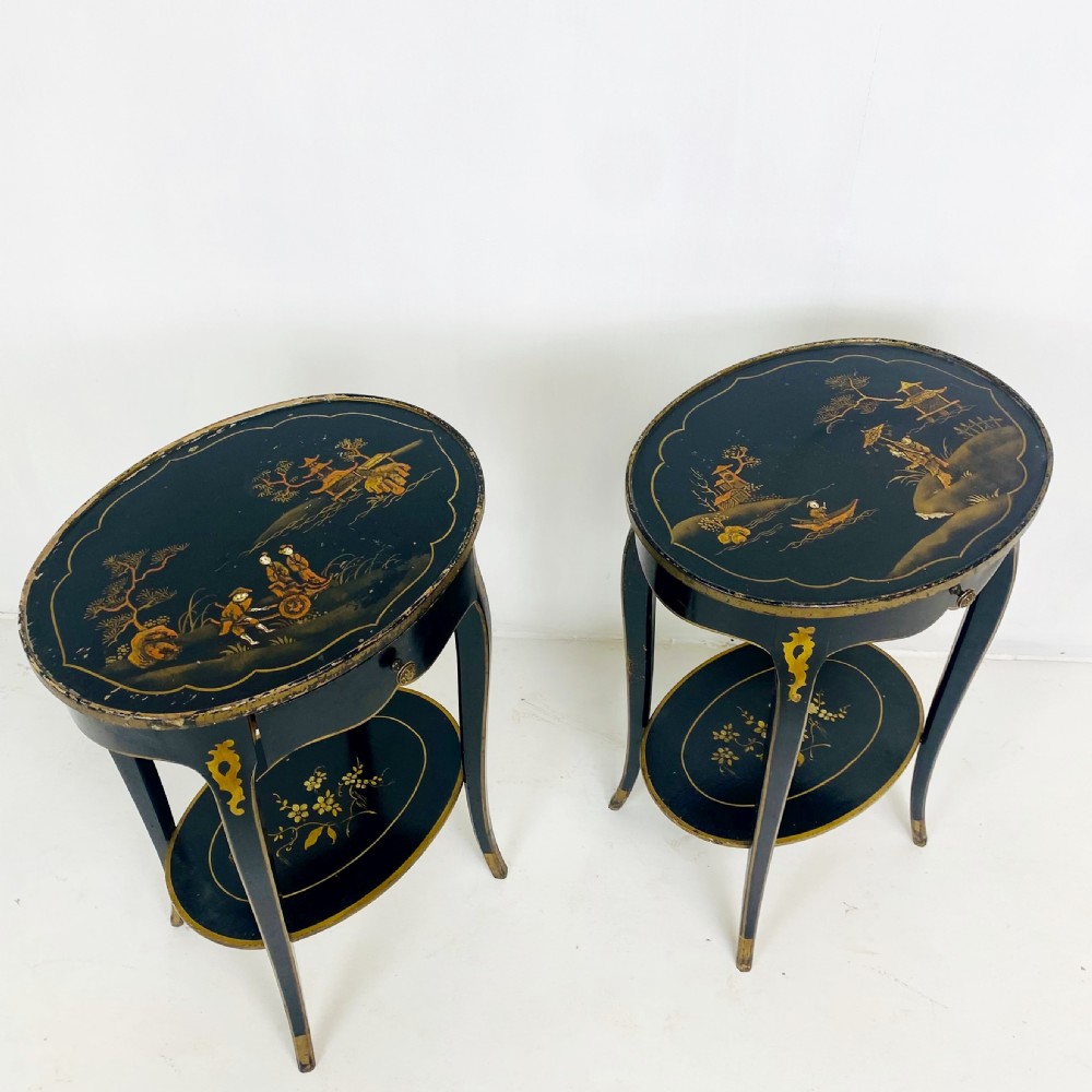 Pair of Chinoiserie Lamp Tables  View VIII