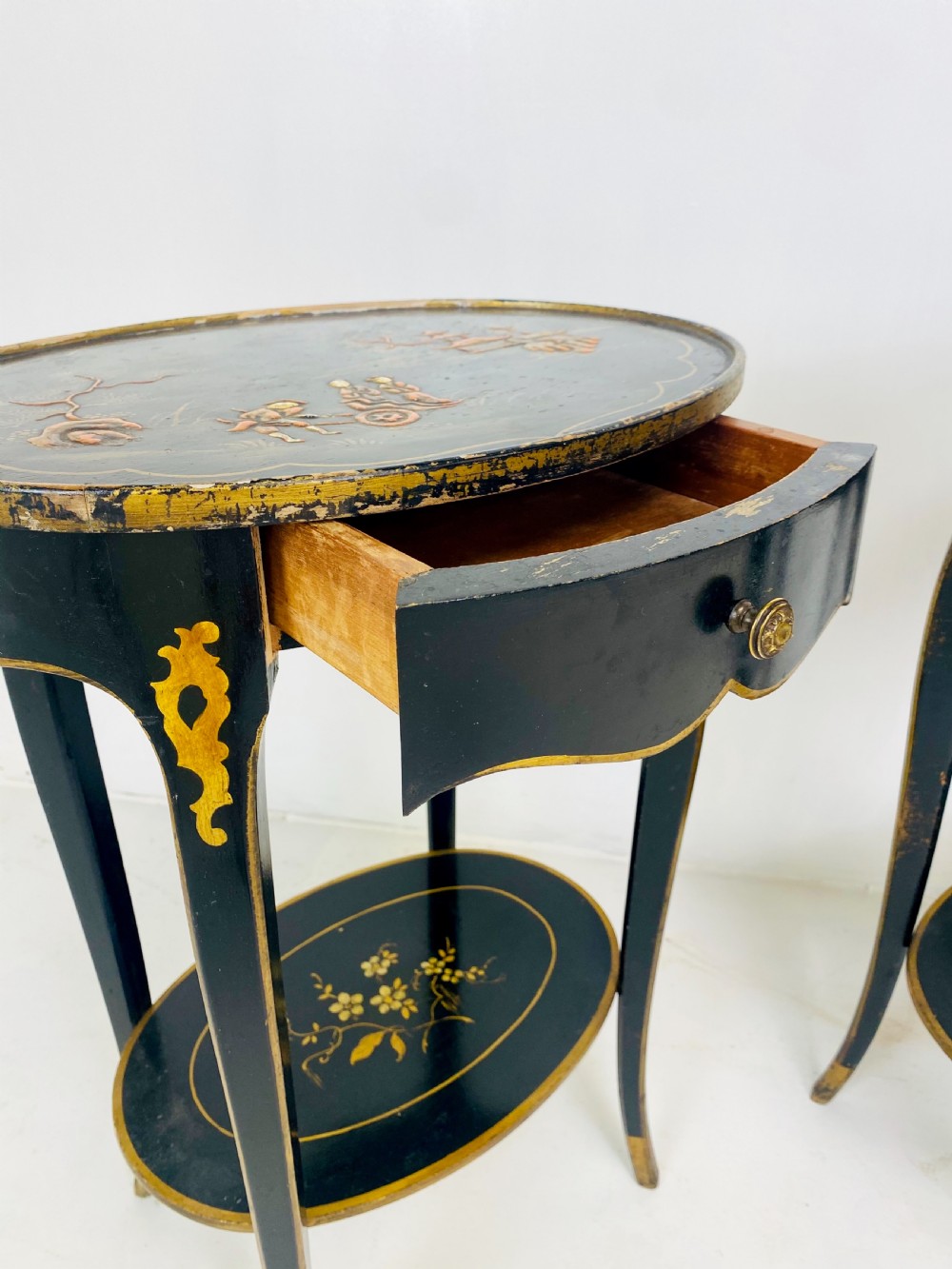 Pair of Chinoiserie Lamp Tables  View X