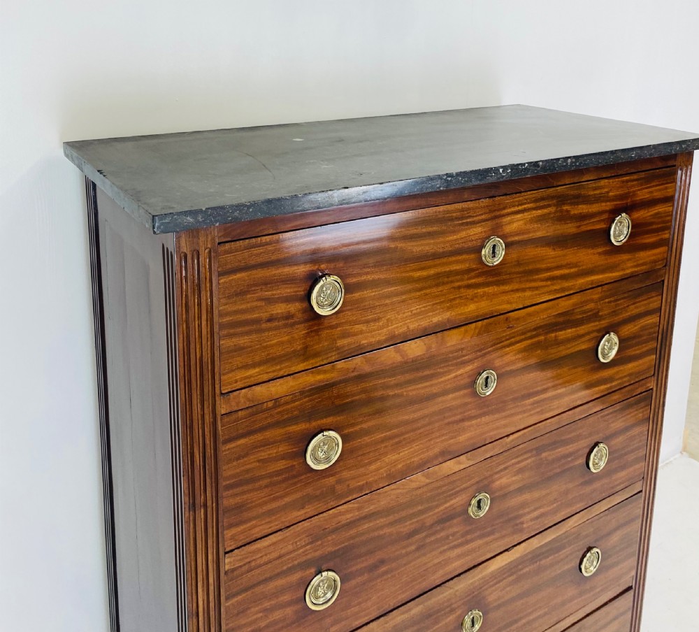 Early 19th Century Tall Chest with Marble Top View VI