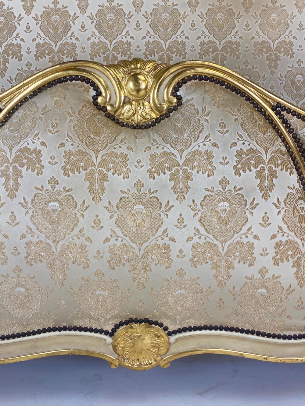French Painted and Gilt Bed View II