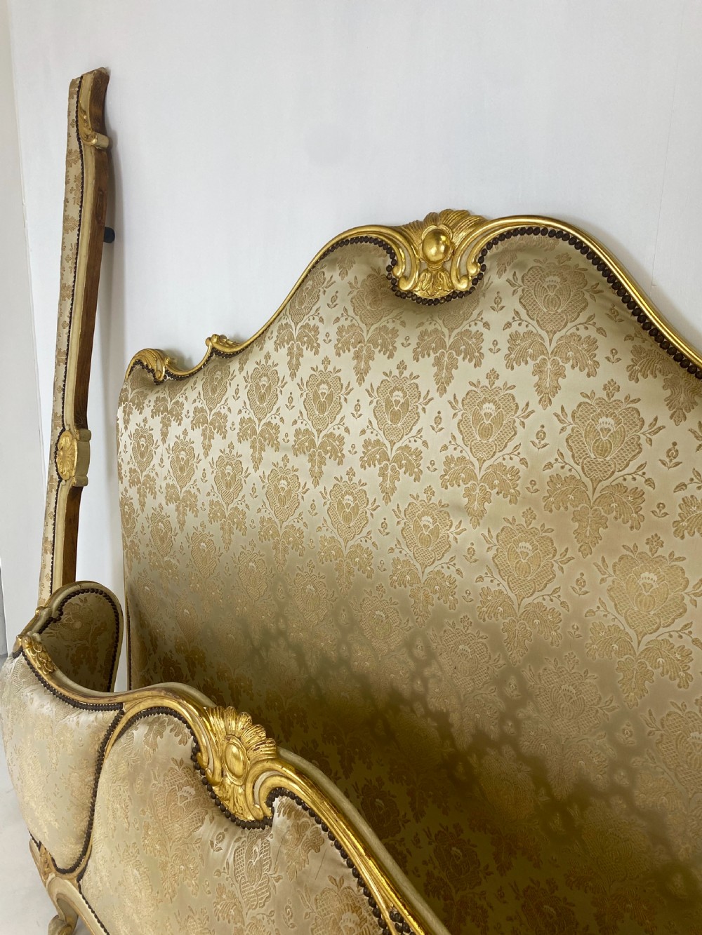 French Painted and Gilt Bed View III