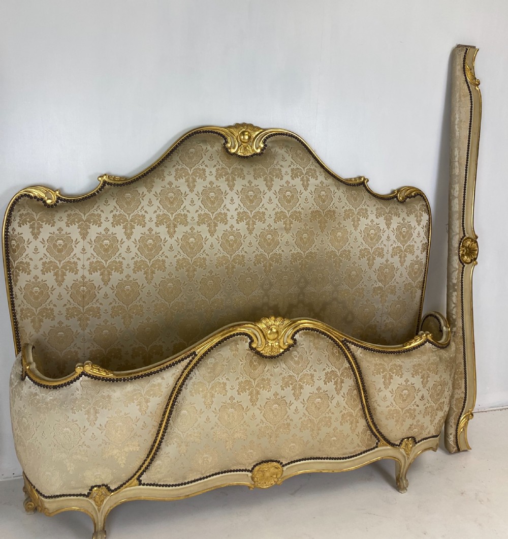 French Painted and Gilt Bed View IV