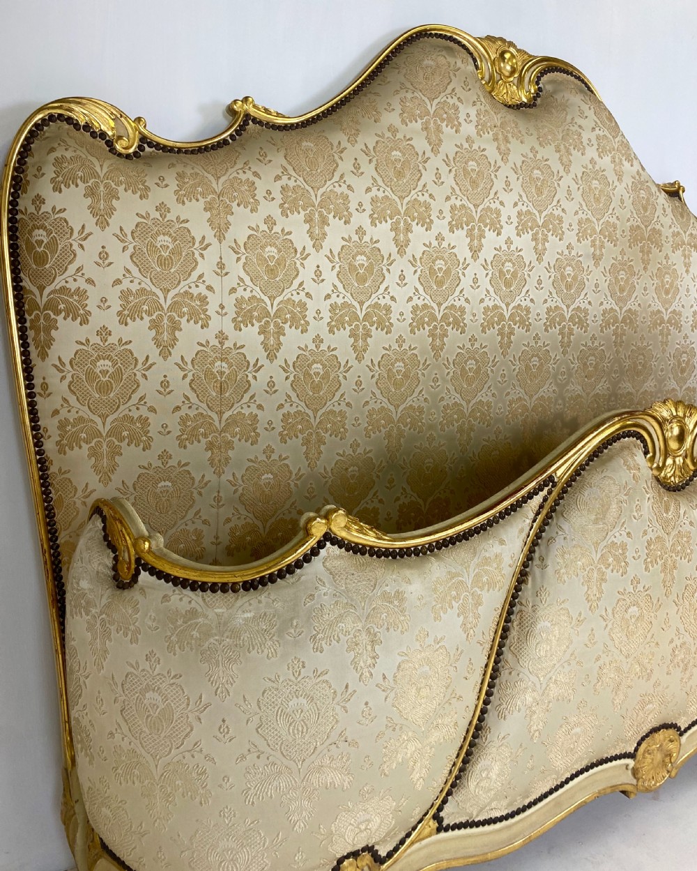 French Painted and Gilt Bed View V
