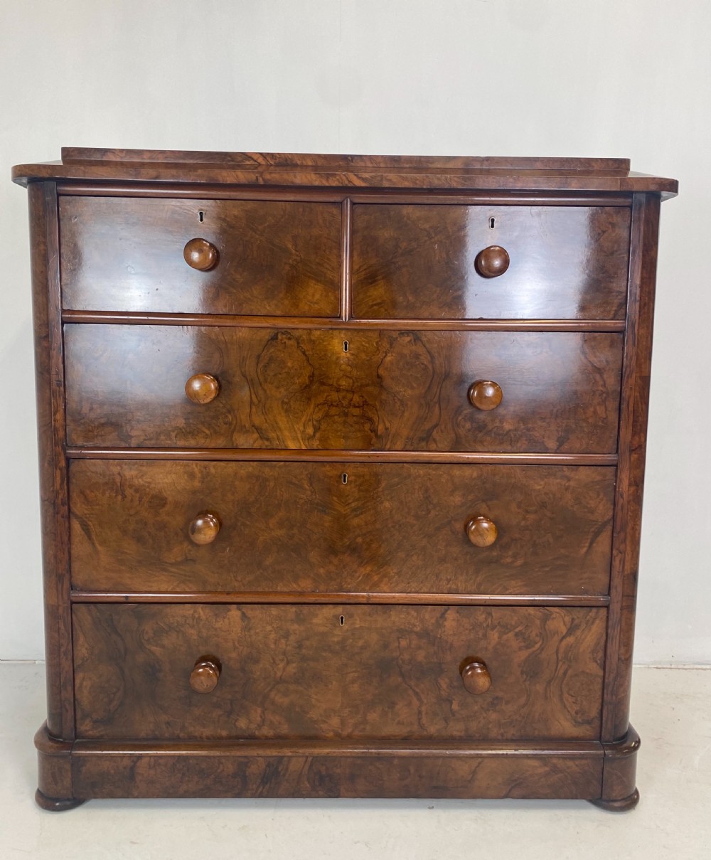 Burr Walnut Chest of Drawers View IV
