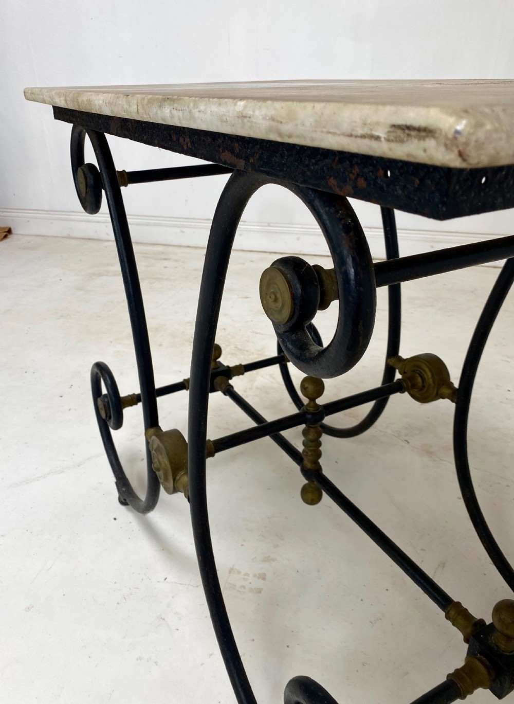 French Marble top Pastry Table View III