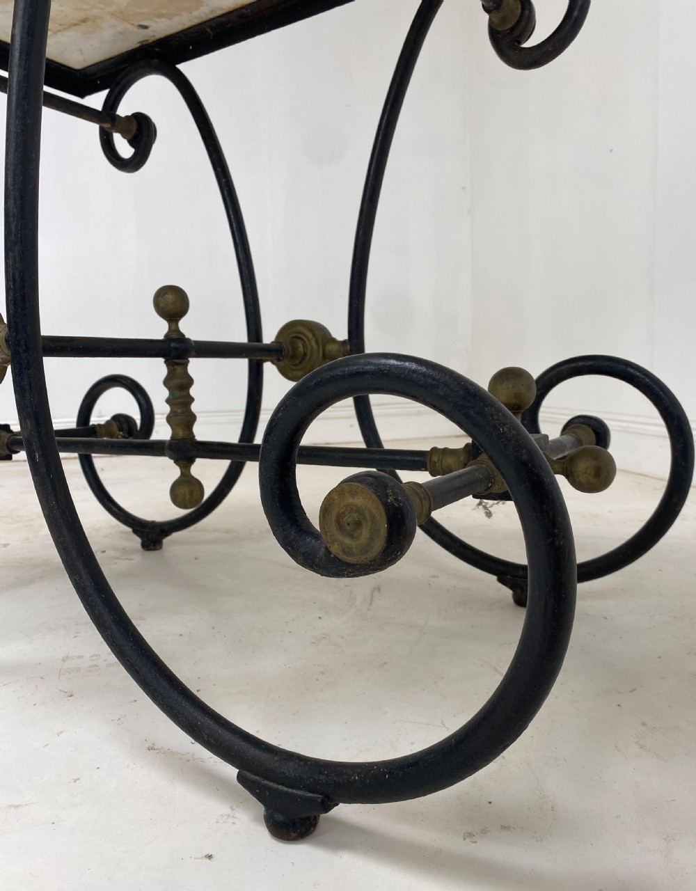 French Marble top Pastry Table View IV