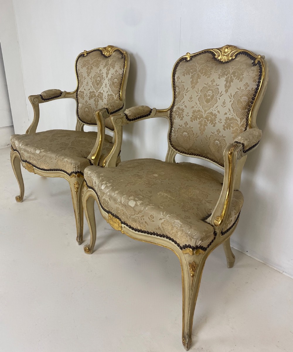 Pair of French arm chairs  View II
