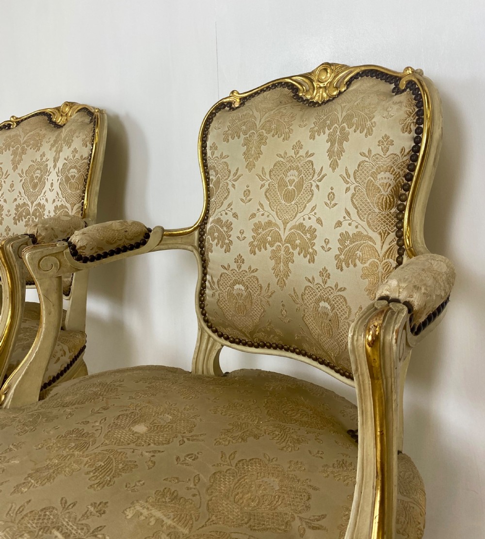 Pair of French arm chairs  View III