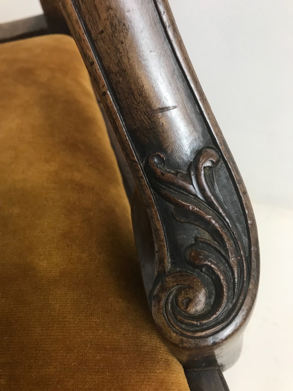 Walnut Desk Chair  View IX