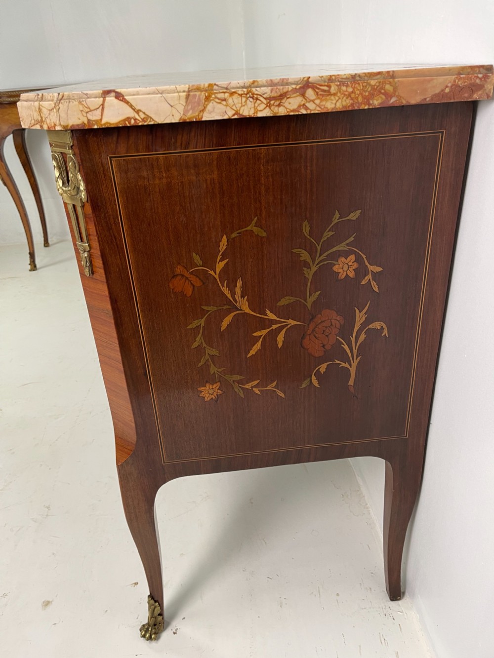 Antique French Marble Top Commode  View III