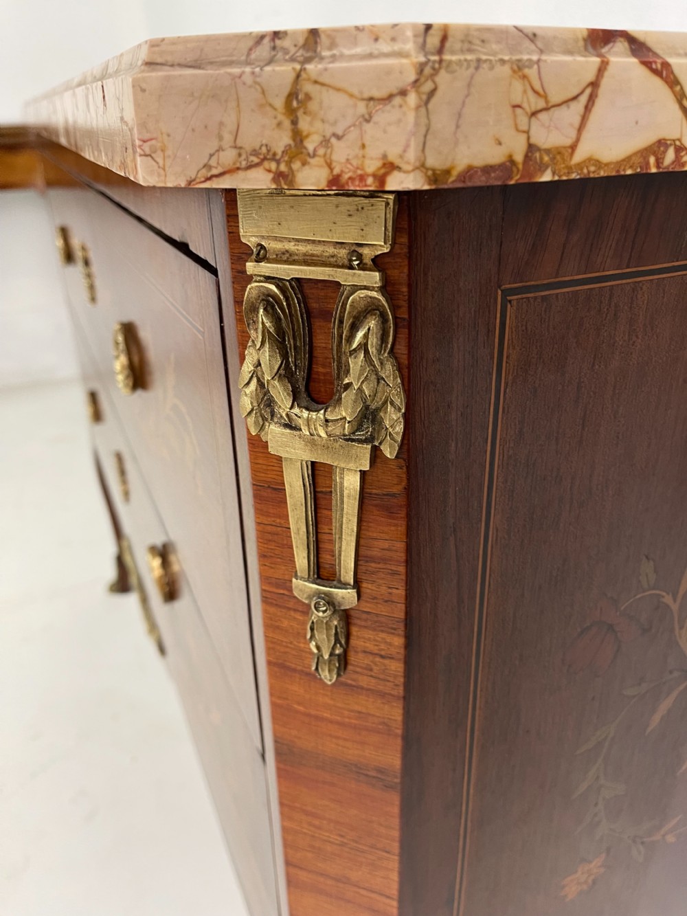 Antique French Marble Top Commode  View IV