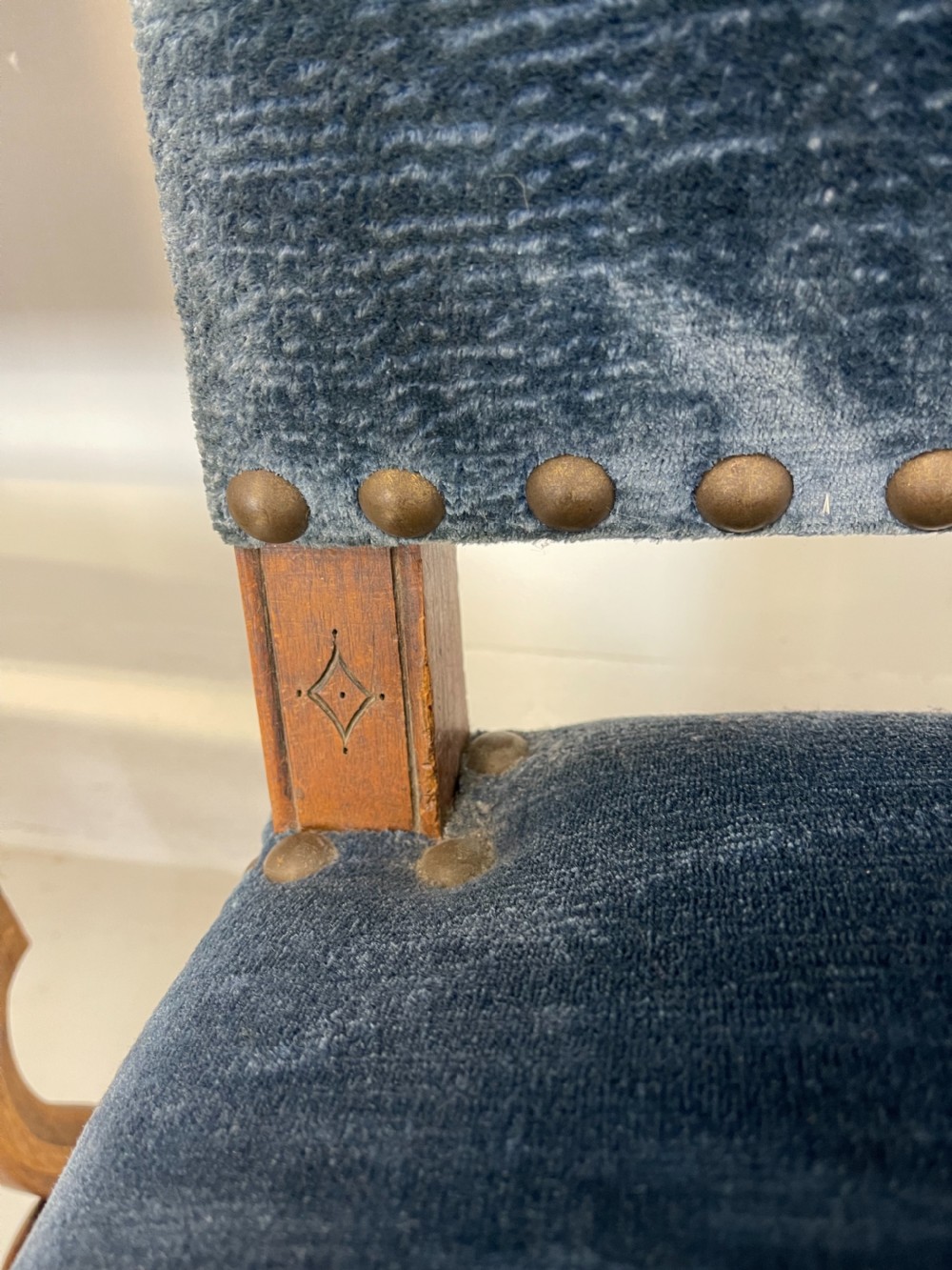 Pair of French Walnut Armchairs  View IV