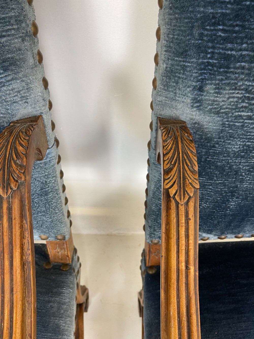 Pair of French Walnut Armchairs  View V