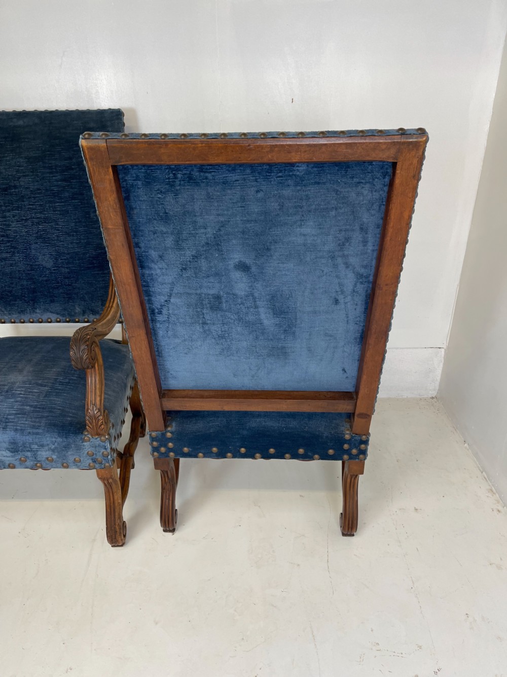 Pair of French Walnut Armchairs  View VII